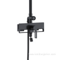 Metal Black Wall Mounted Mixer Rain Shower Set